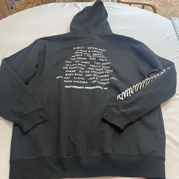 Soulquarius Men’s Full Zip Tour Hoodie Long Sleeve Pockets Black/Multi Size XL - Picture 8 of 10